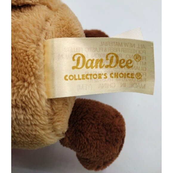 Chocolate Scented Teddy Bear Dan Dee Hang Tush Tag Red Ribbon 2018 7" Plush - Picture 10 of 11
